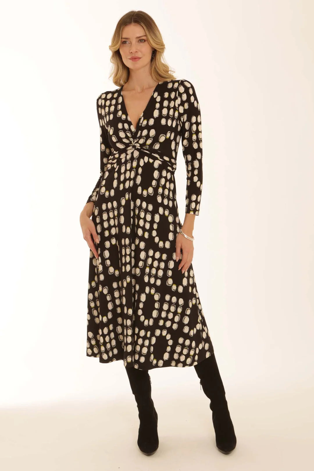Pomodoro Spot Midi Dress