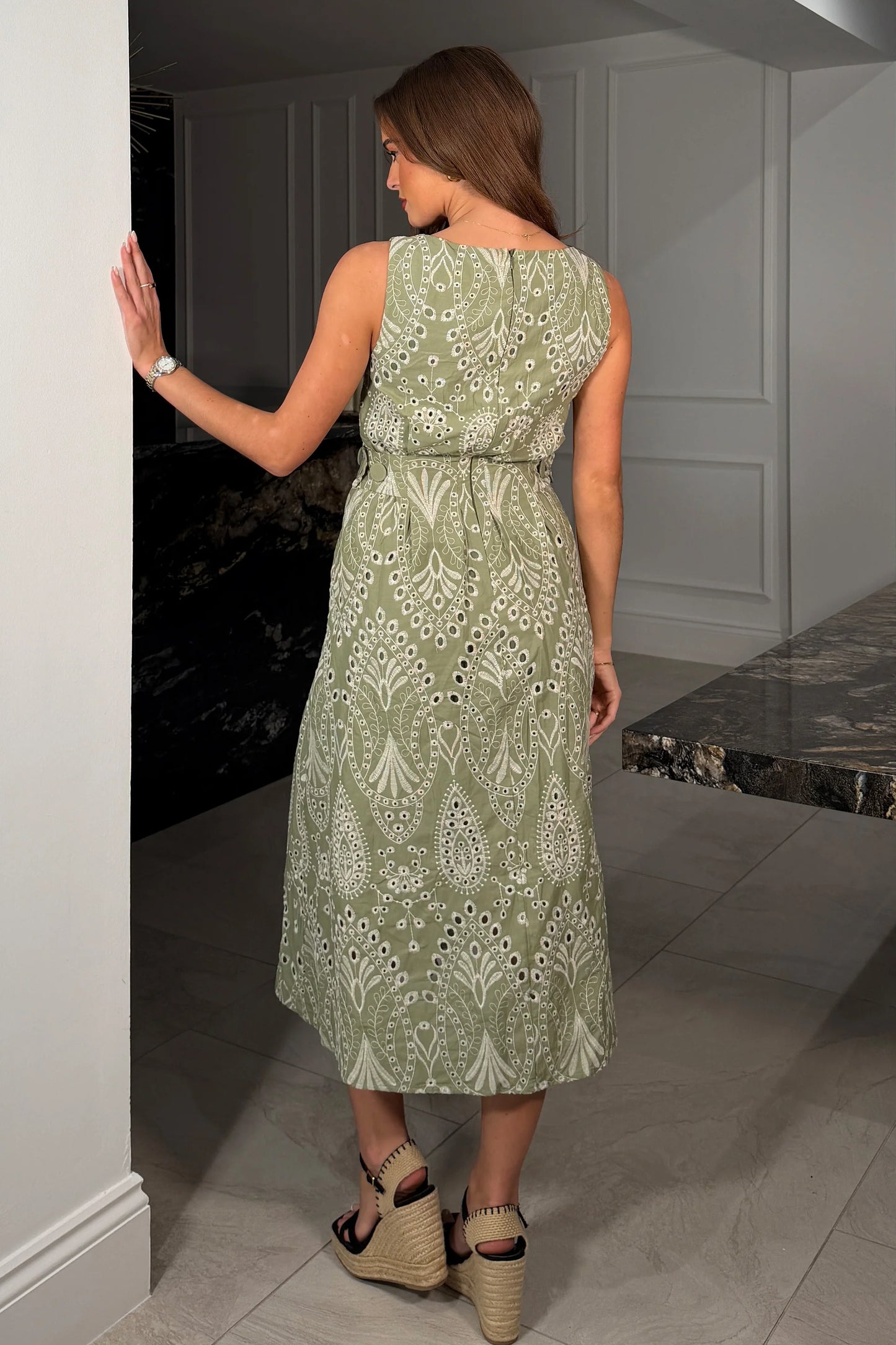 Fallon Broderie Anglaise Dress