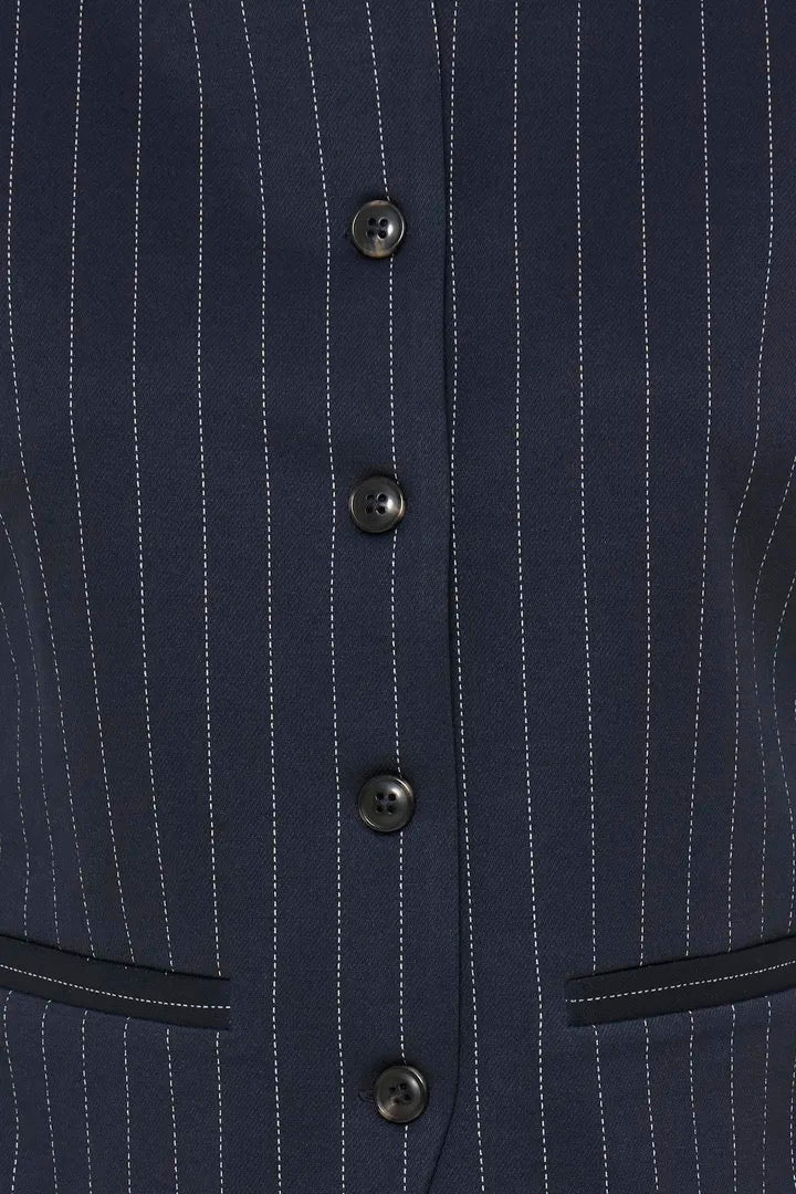 B.Young Rowan Pinstripe Waistcoat