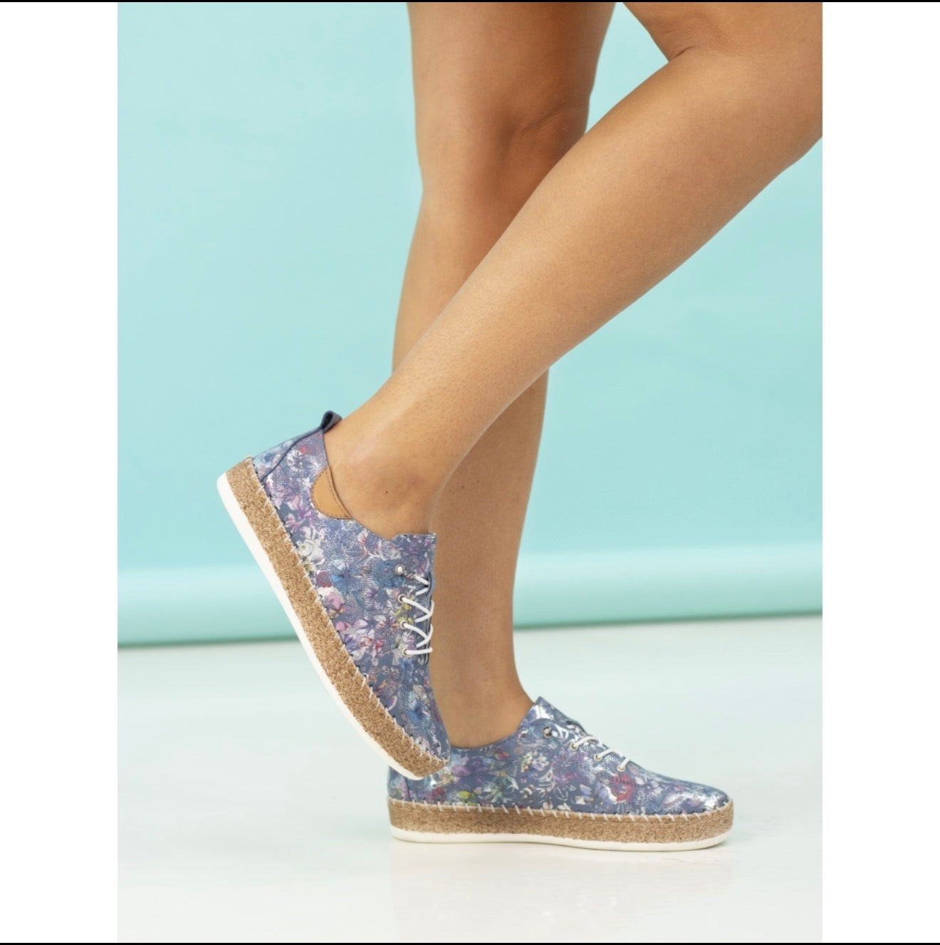 Lunar Iva Floral Leather Shoe