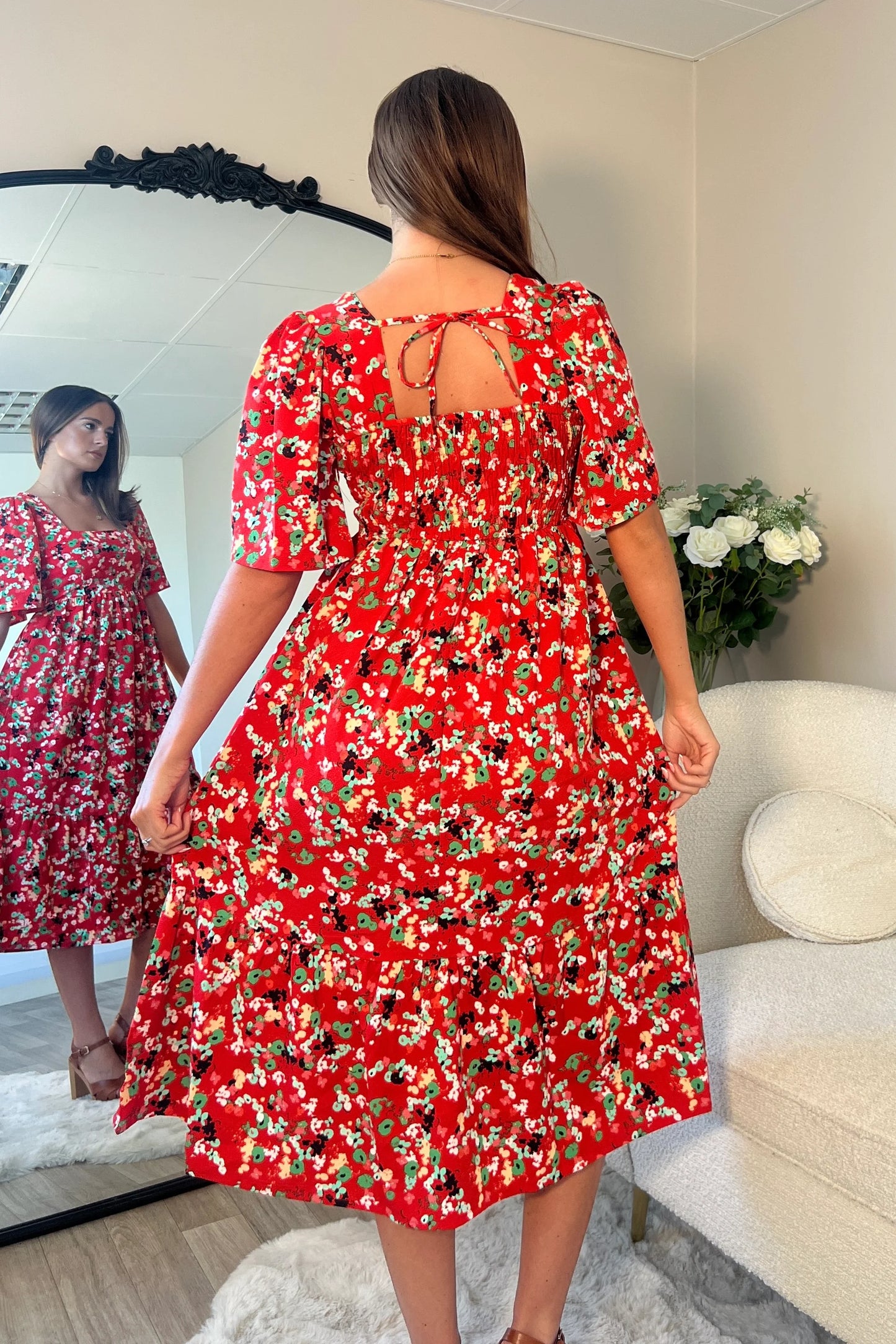 Eden Tiered Midi Dress