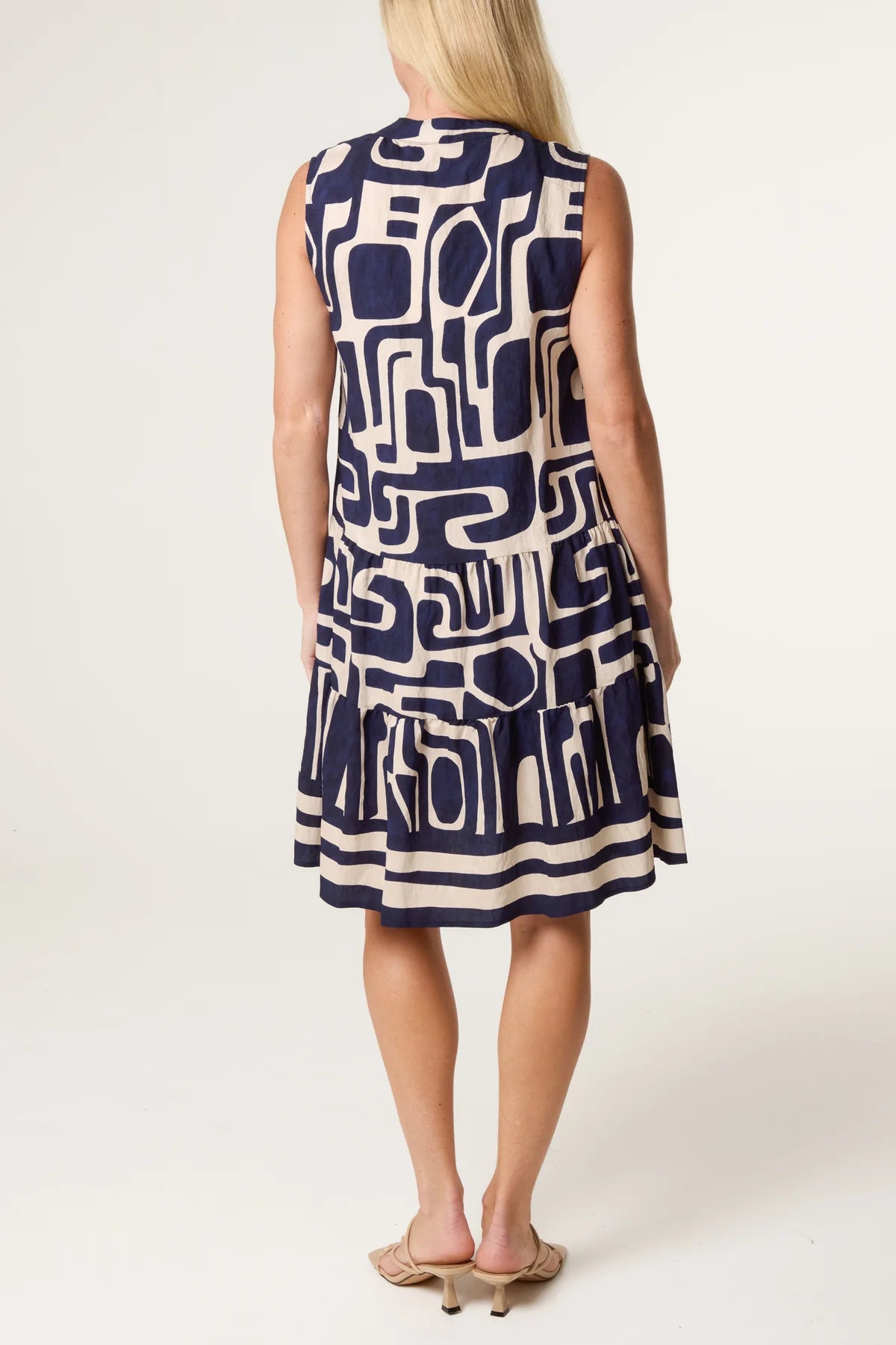 Gina Geometric Smock Dress