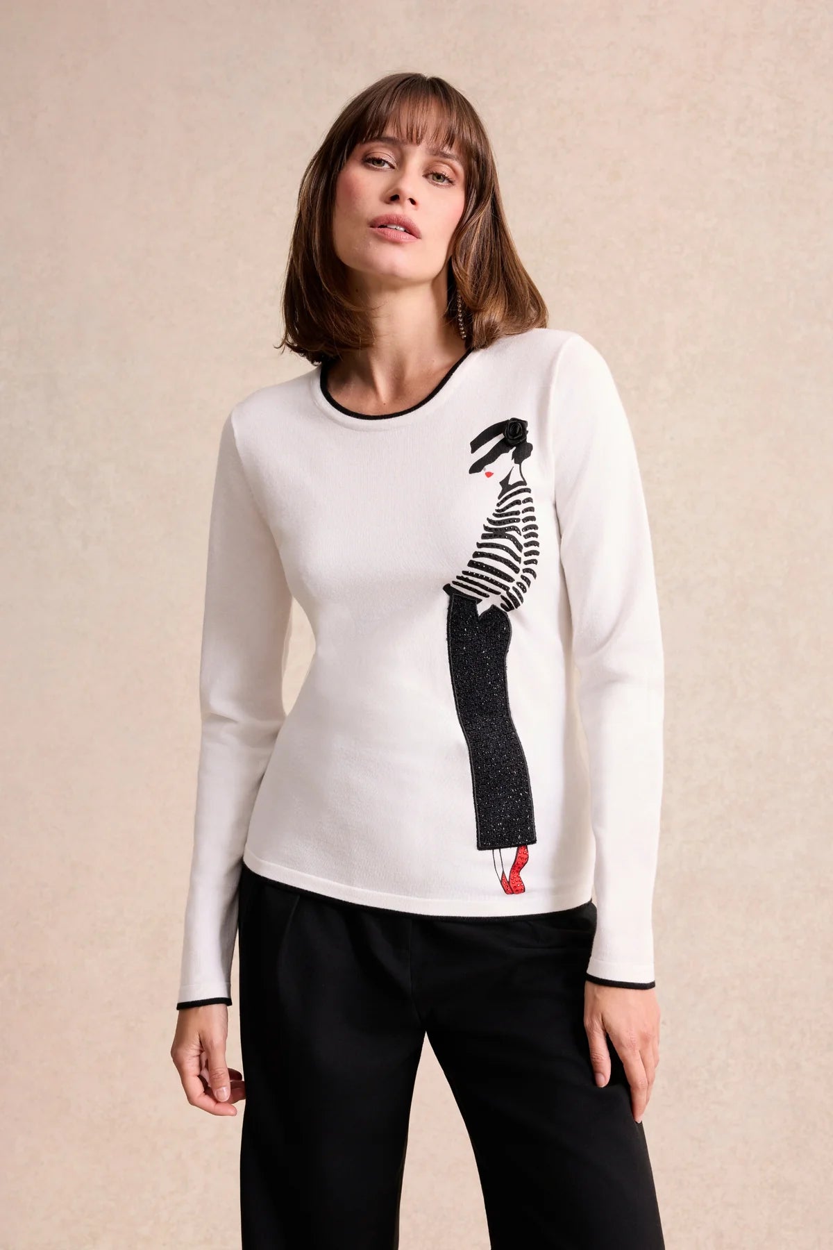 Leo & Ugo Eloise Fine Knit Sweater