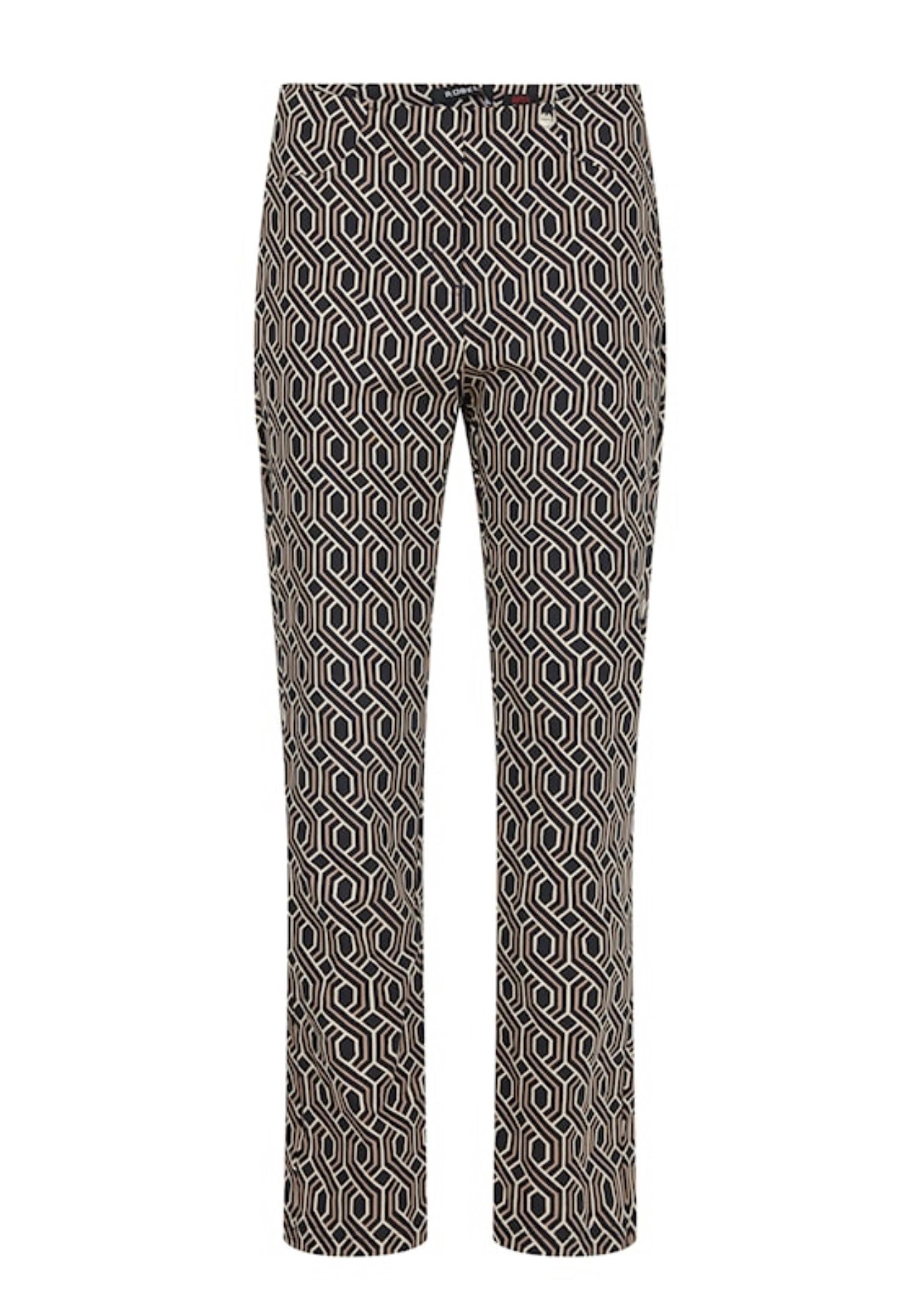 Robell - Bella 09 5573 Geo Print Trousers