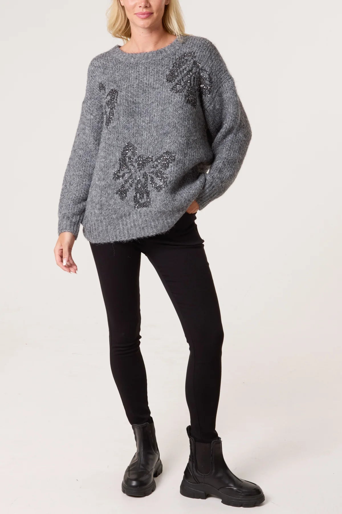Betty Sparkly Bow Jumper