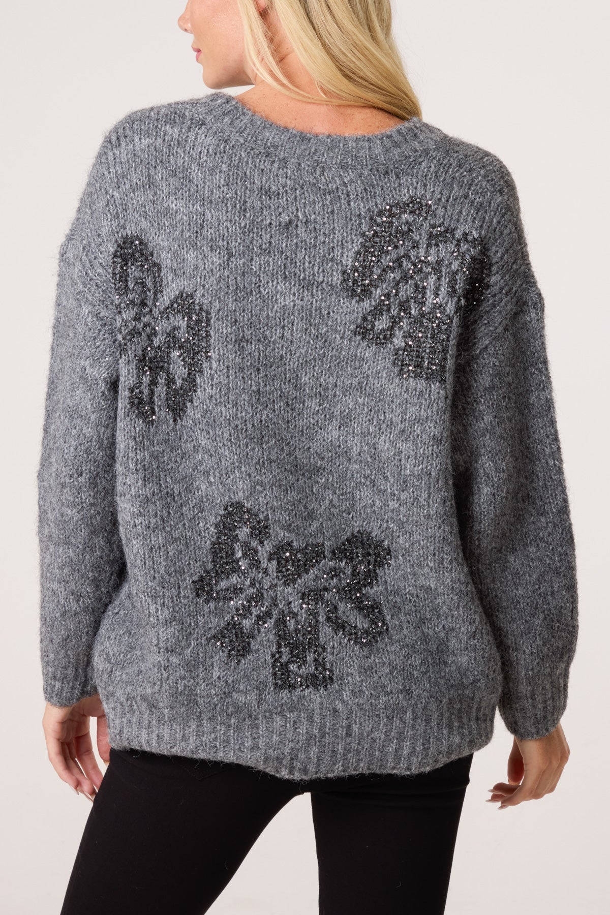 Betty Sparkly Bow Jumper