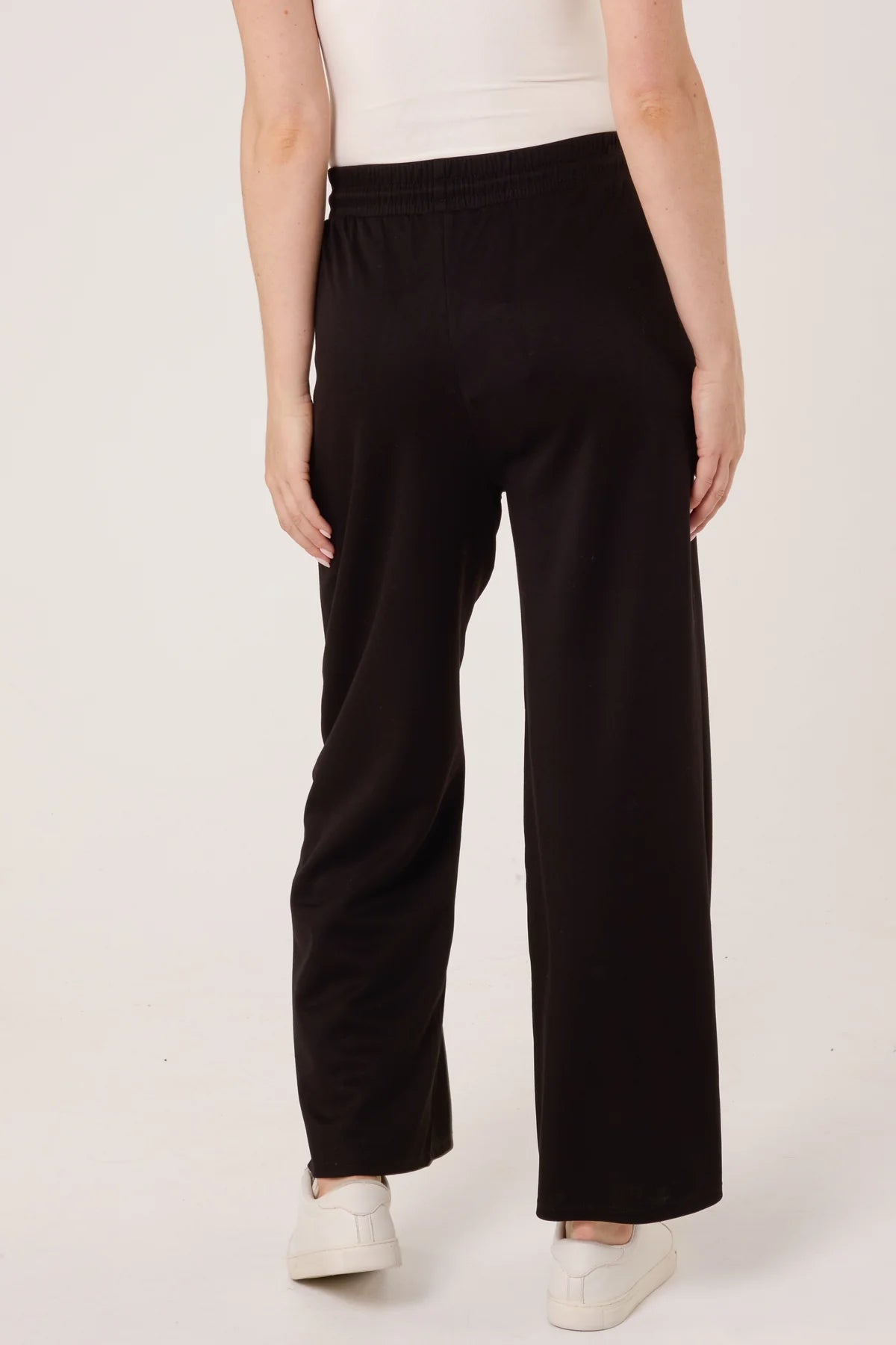 Cheryl Pin Tuck Wide Leg Jogger Trousers