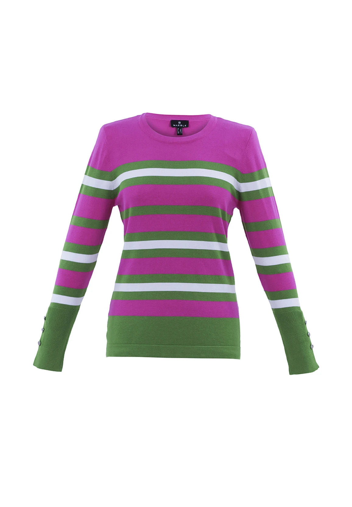 Marble - Super Soft Stripe Sweater 7524