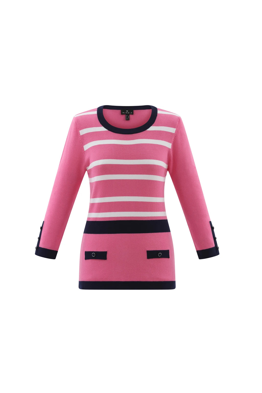 Marble - Classic Three Colour Sweater - 6501