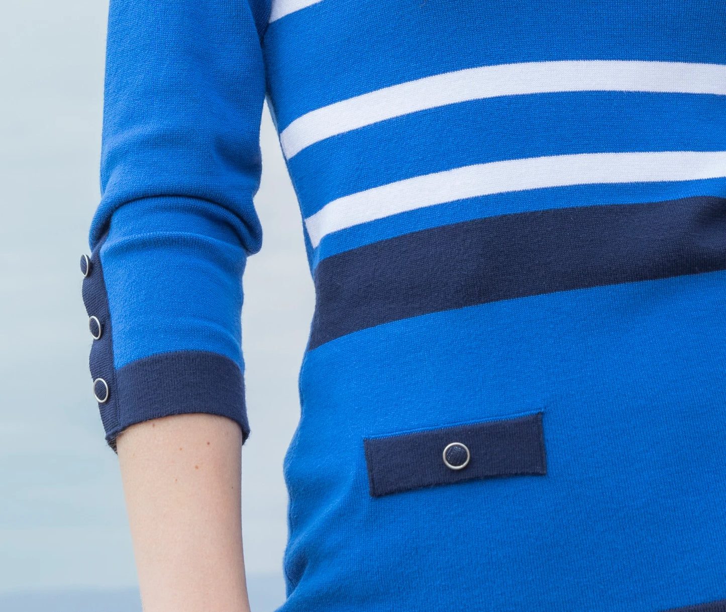 Marble - Classic Three Colour Sweater - 6501