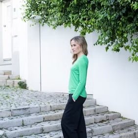 Marble - Super Soft V Neck Top - 6402