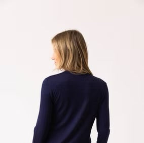 Marble - Super Soft V Neck Top - 6402