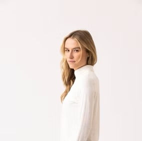 Marble - Super Soft Polo Neck Top - 6400