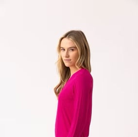 Marble - Super Soft V Neck Top - 6402