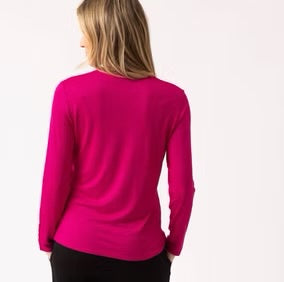 Marble - Super Soft V Neck Top - 6402