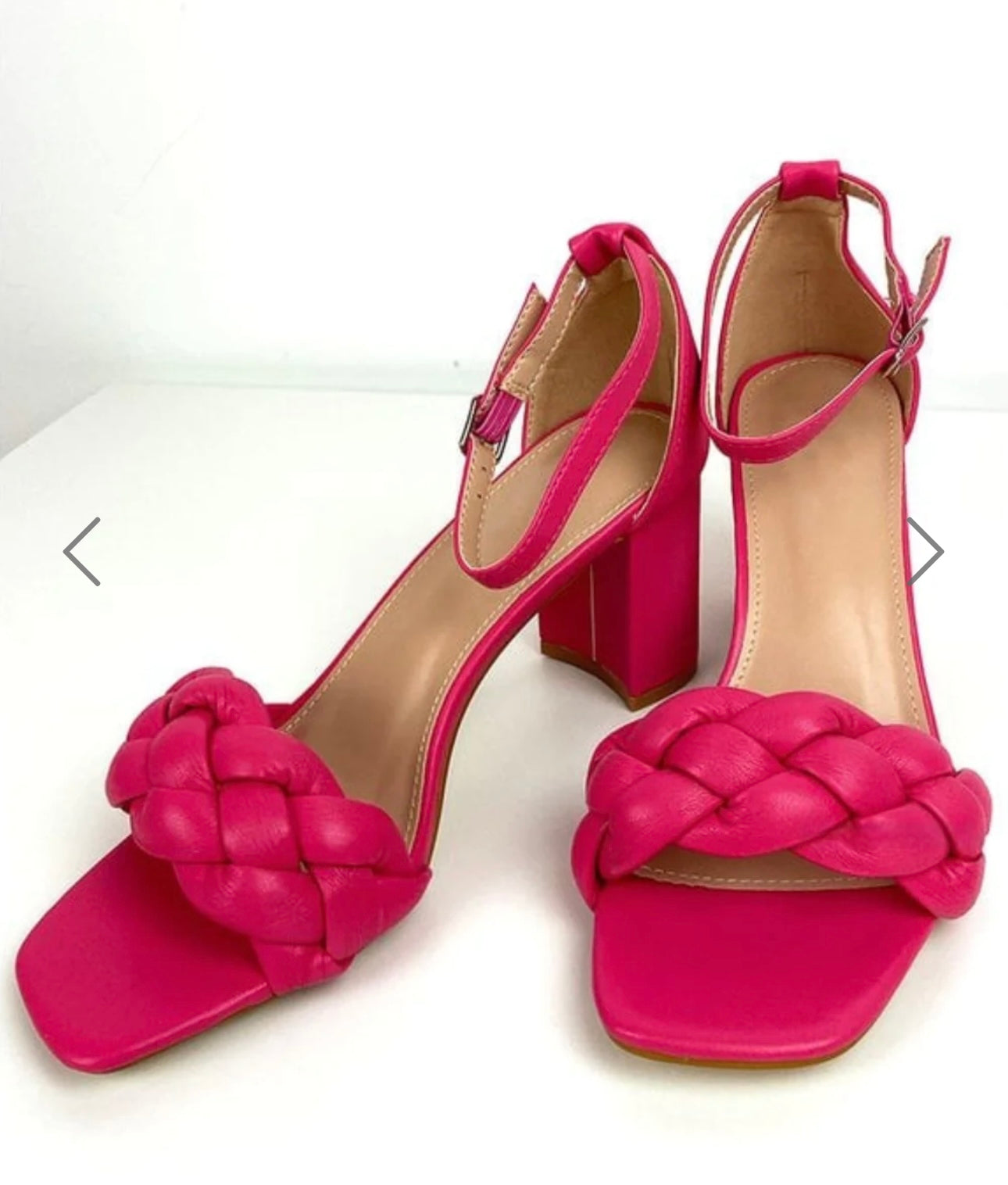 Cherry Plaited Strap Sandals