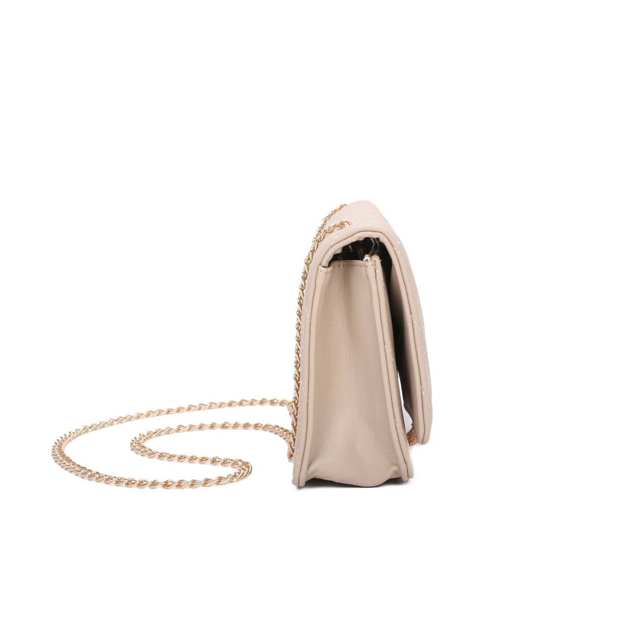 Quilted V Tassel Bag