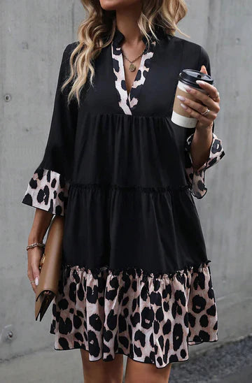 Kendra Oversize Tiered Smock Dress