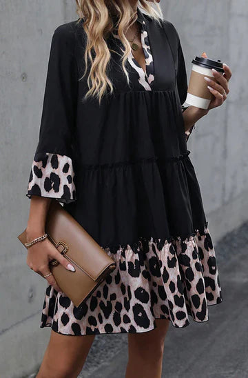 Kendra Oversize Tiered Smock Dress