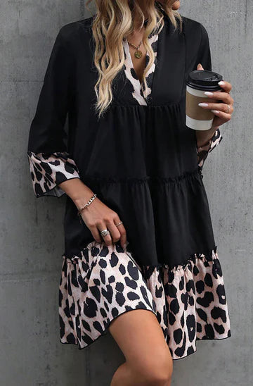 Kendra Oversize Tiered Smock Dress