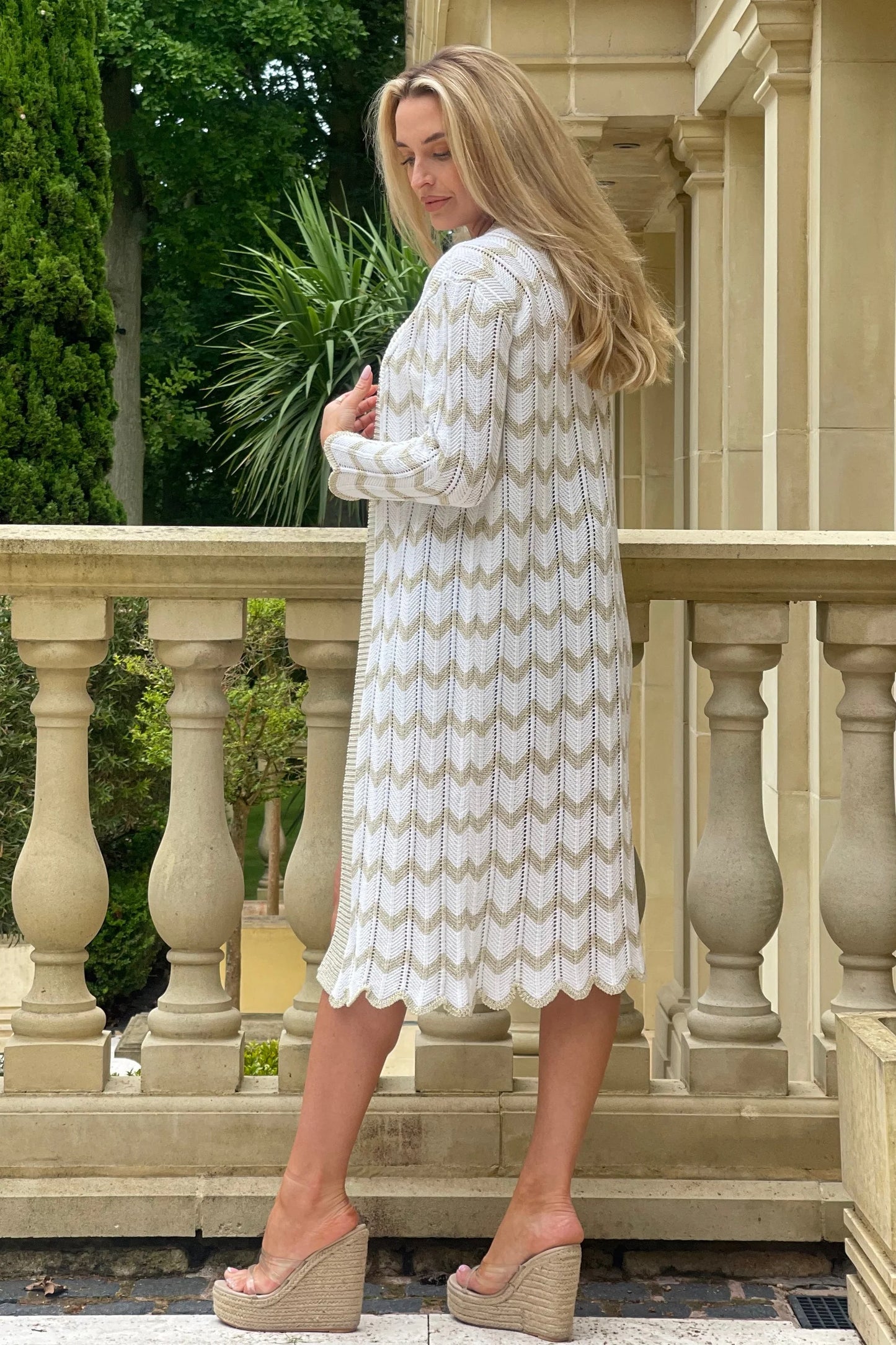 Ingot Crochet Chevron Cardigan