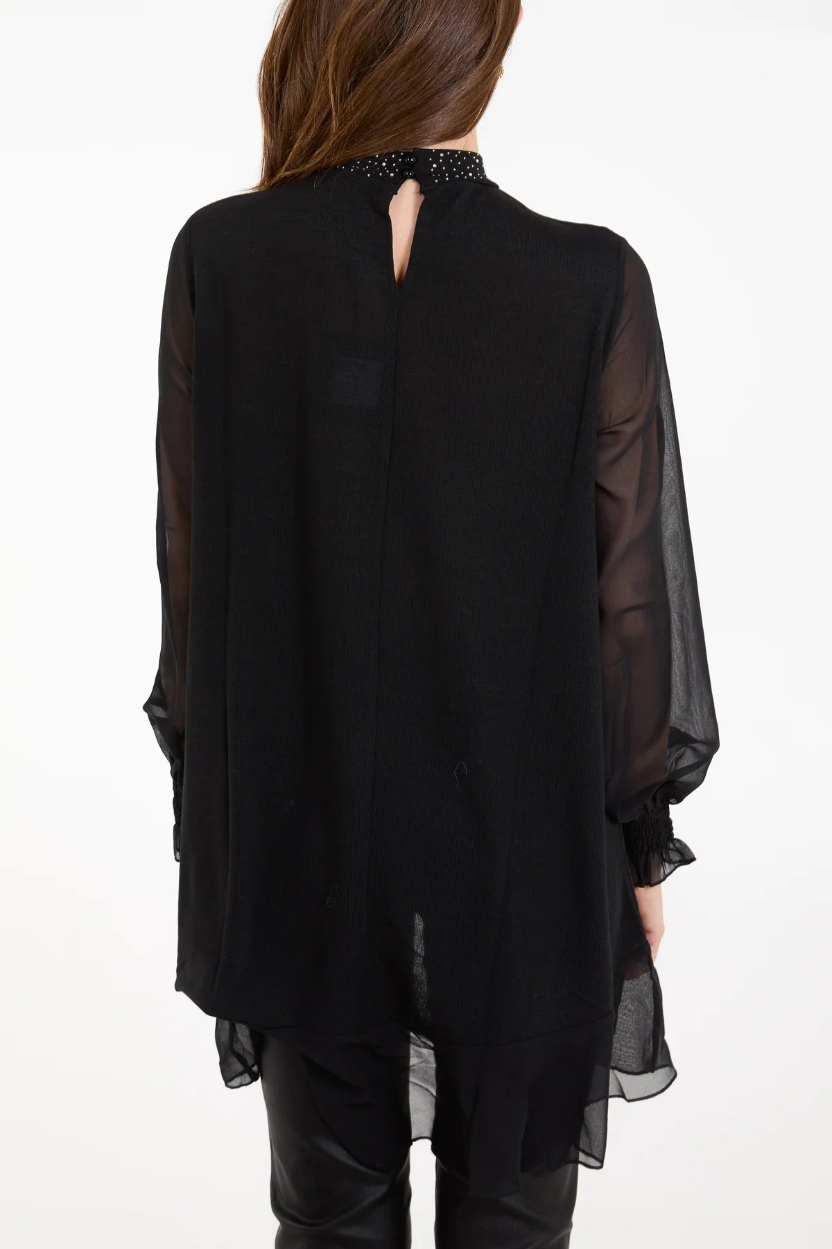 Kristie Diamante Keyhole Top