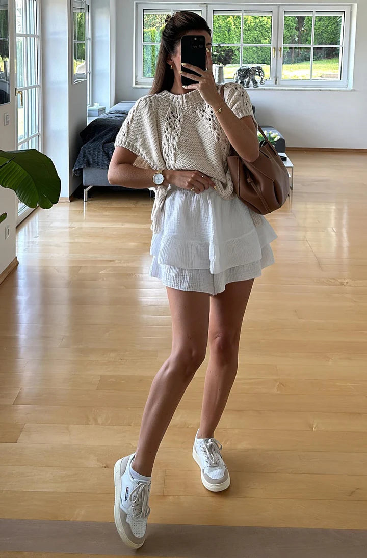 Kara Poncho Side Tie Jumper