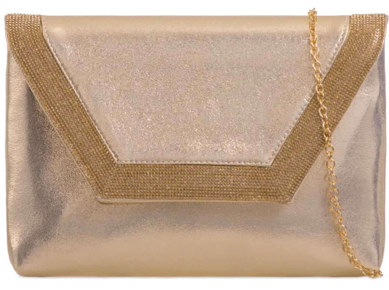 Diamante Trim Clutch Bag