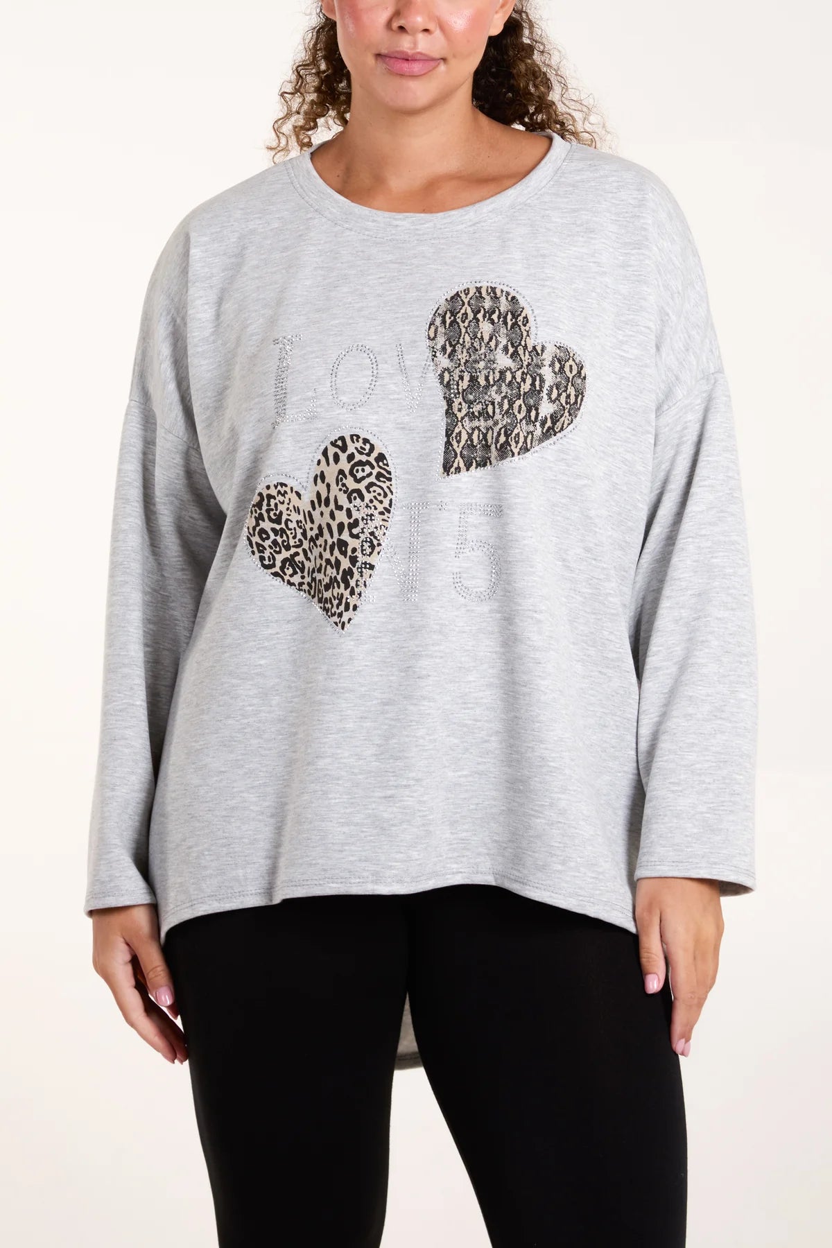 Hanna Diamantés Heart Sweatshirt