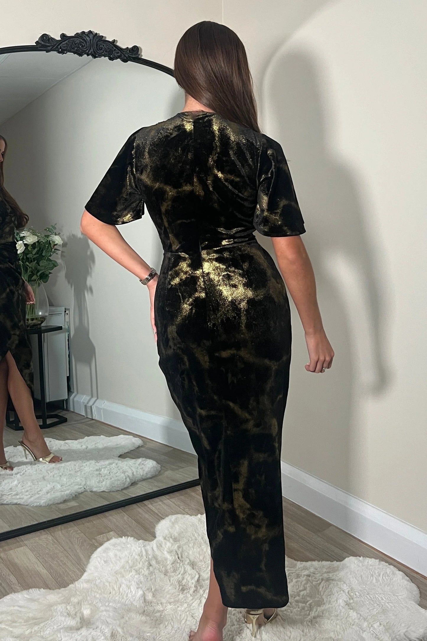 Kate Velvet Angel Wing Dress