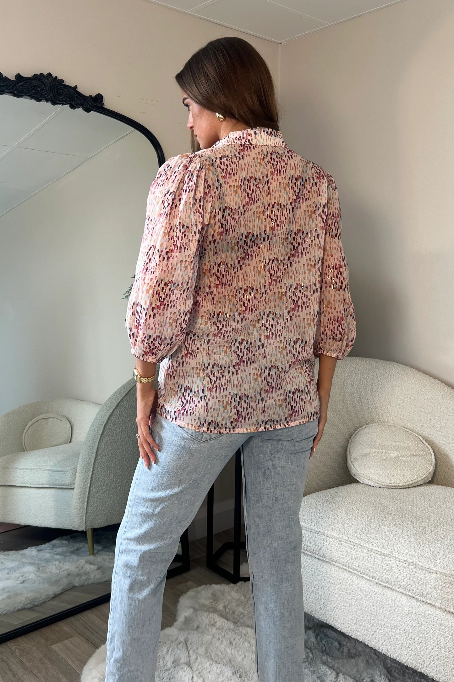 Abby Puff Sleeve Shirt Blouse