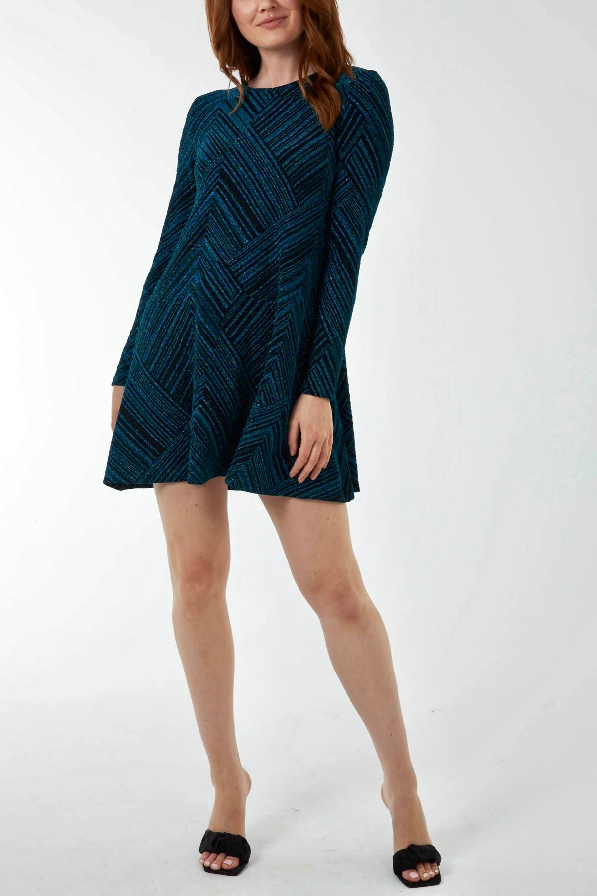 Jazz Glitter Stripe Shift Dress Your Boutique 365 Jazz Glitter Stripe Shift Dress Your Boutique 365