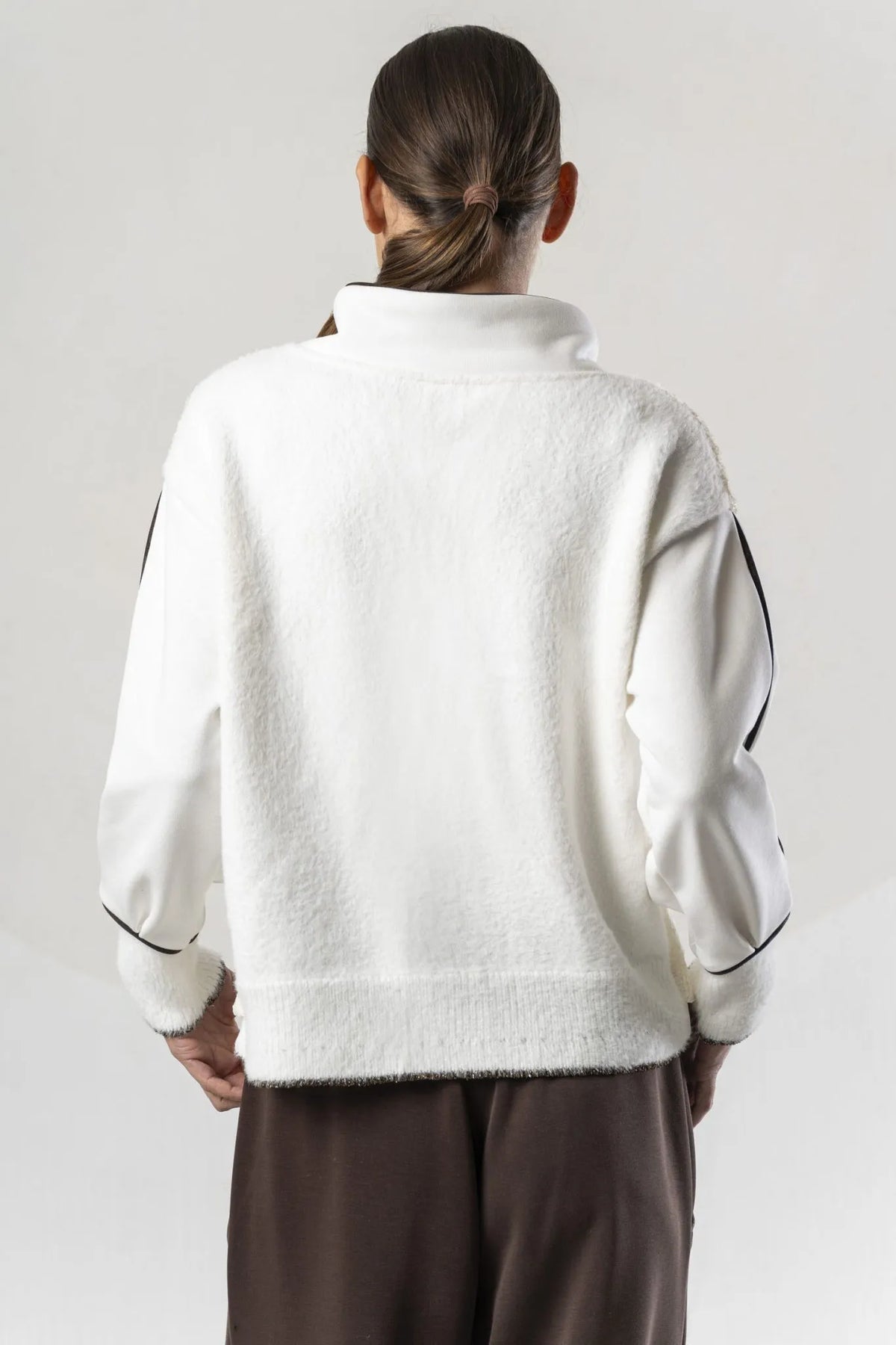 Elisa Cavaletti Sequined Fabric Sweatshirt