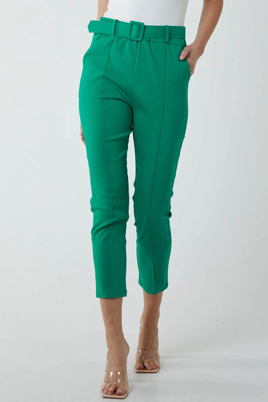 Cally Belted Capri Pants