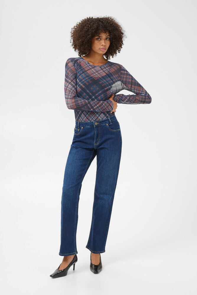 Culture Ashley Check Top