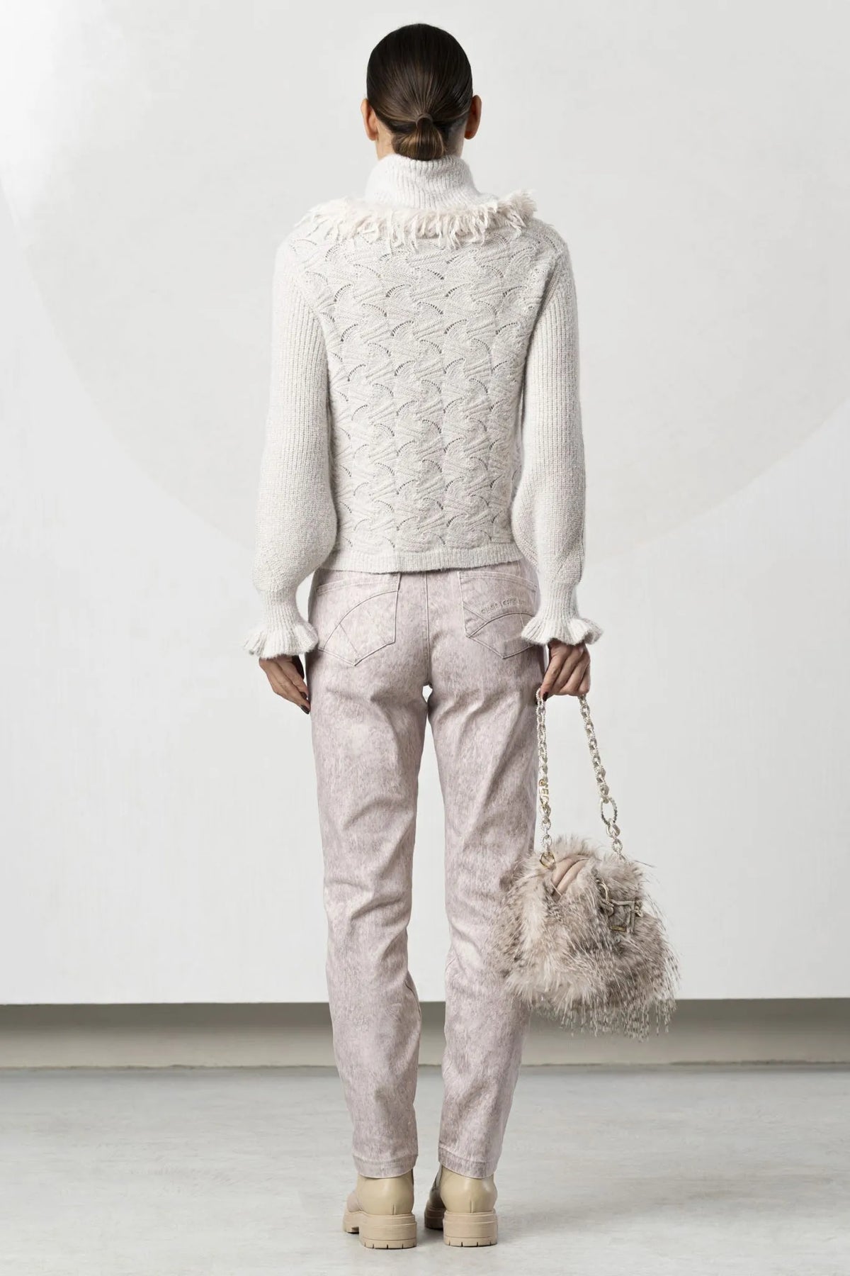 Elisa Cavaletti Designer Openwork Sweater