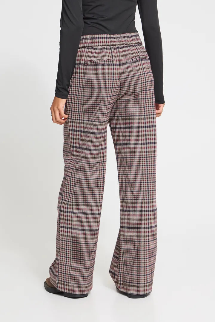 ICHI Kate Check Trouser