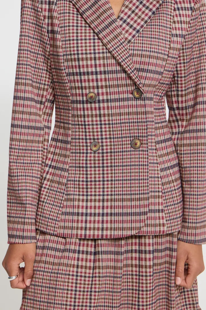 ICHI Kate Check Blazer