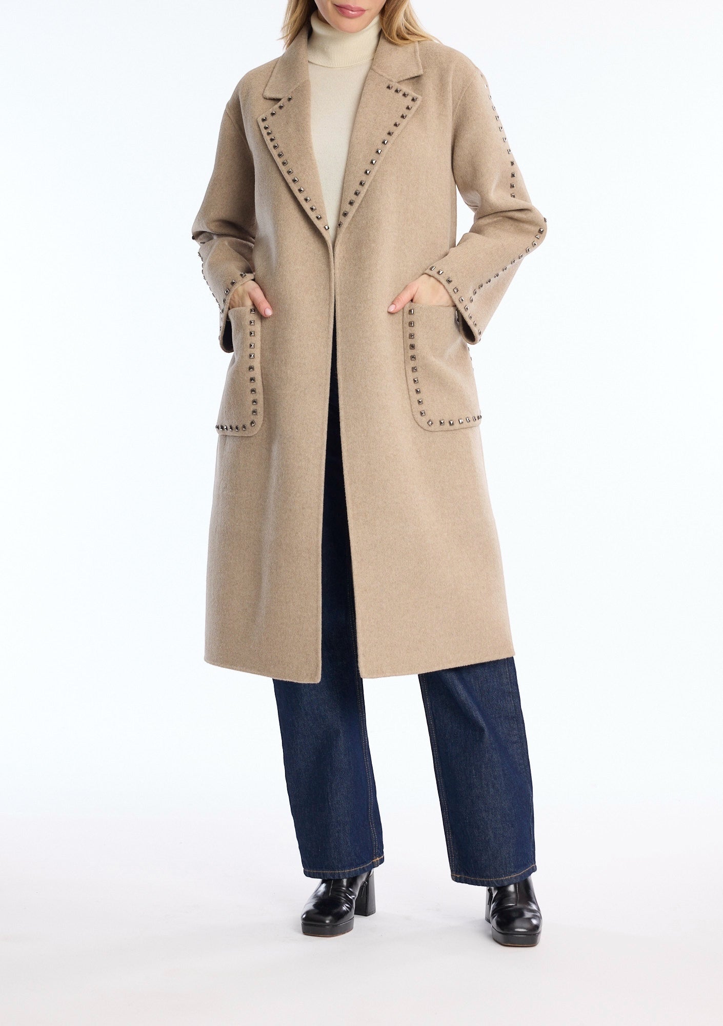 Leo & Ugo Belted Wrap Coat
