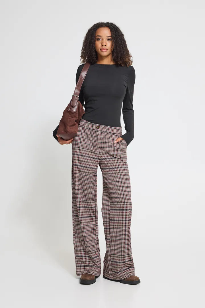 ICHI Kate Check Trouser
