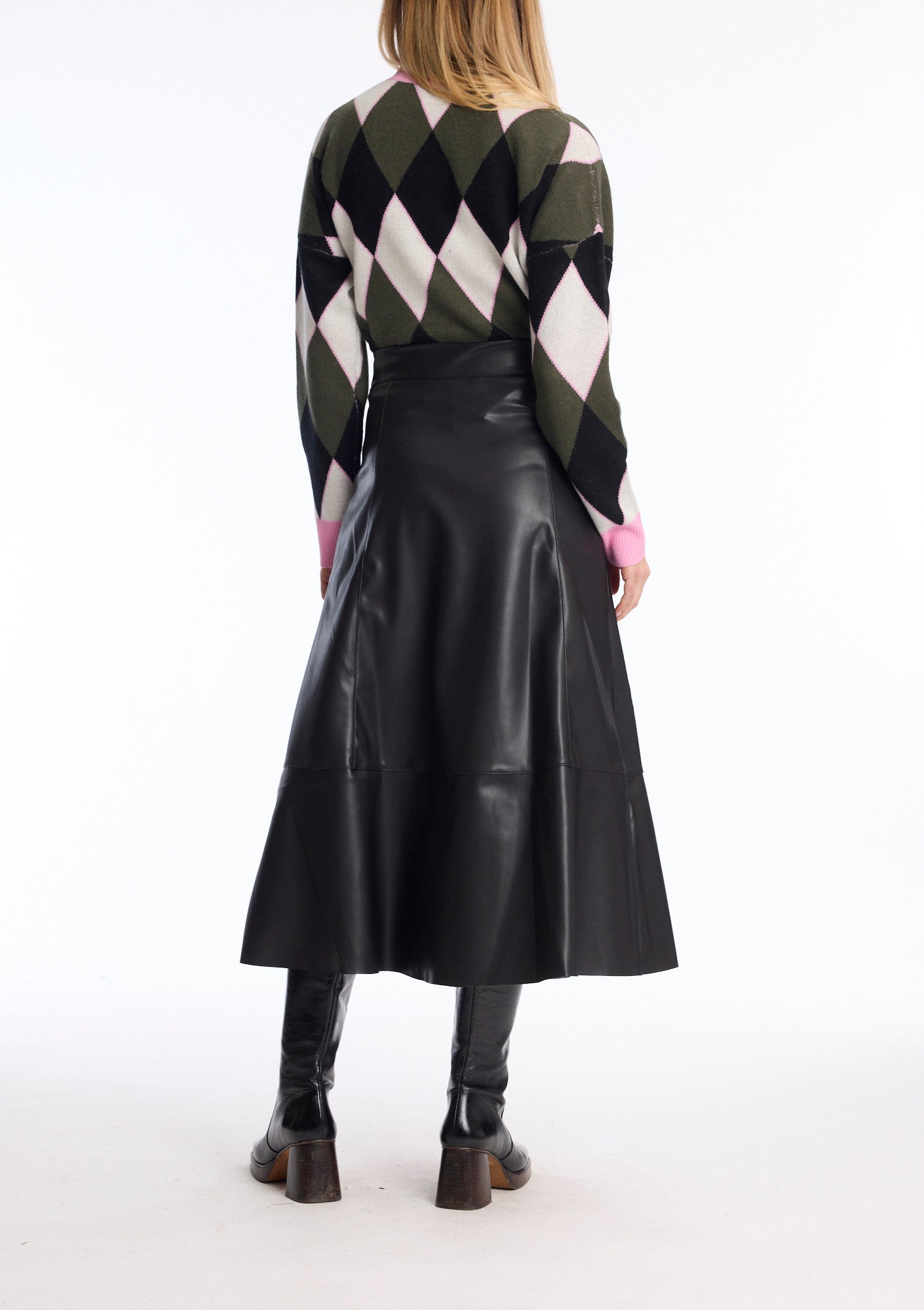Leo & Ugo Faux Leather Skirt