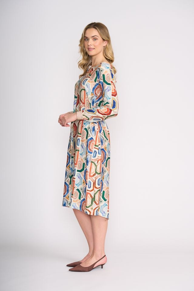 FOIL Razzle Dazzle Geo Dress