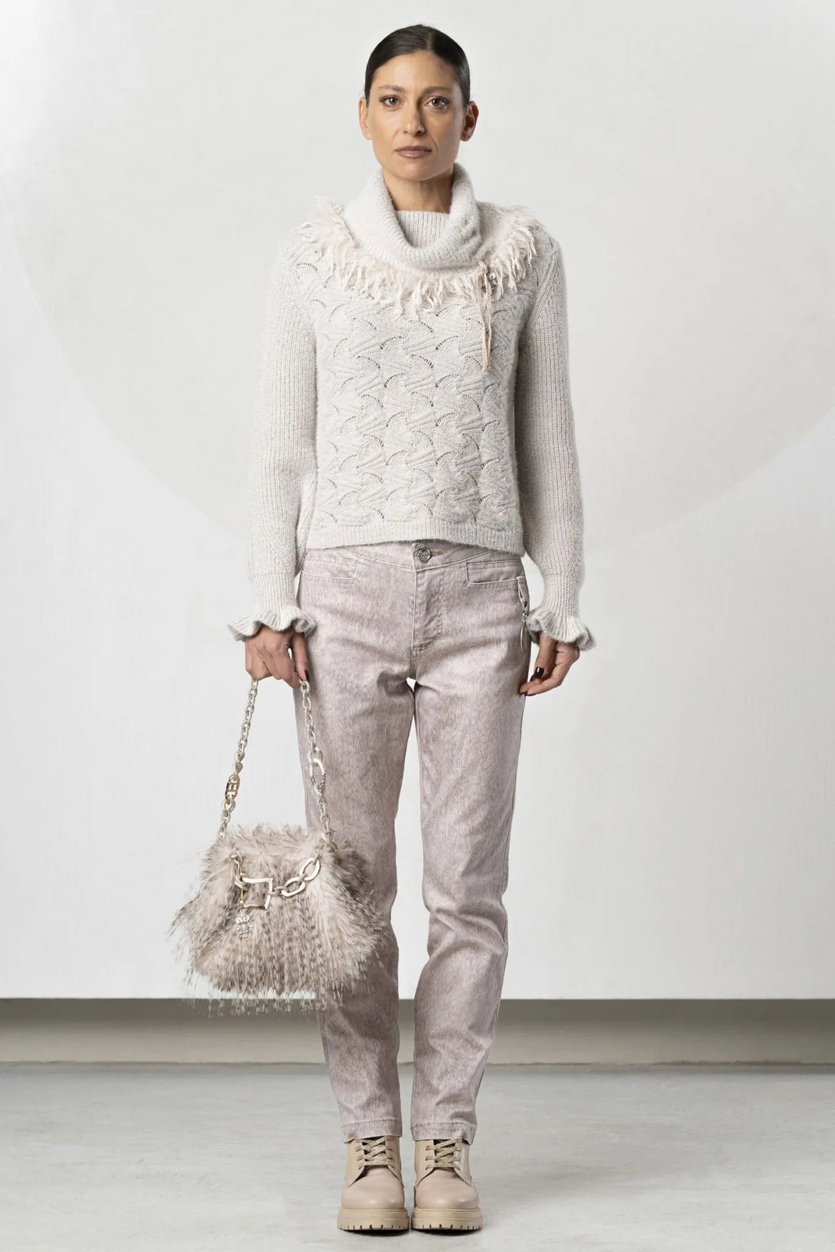 Elisa Cavaletti Designer Openwork Sweater