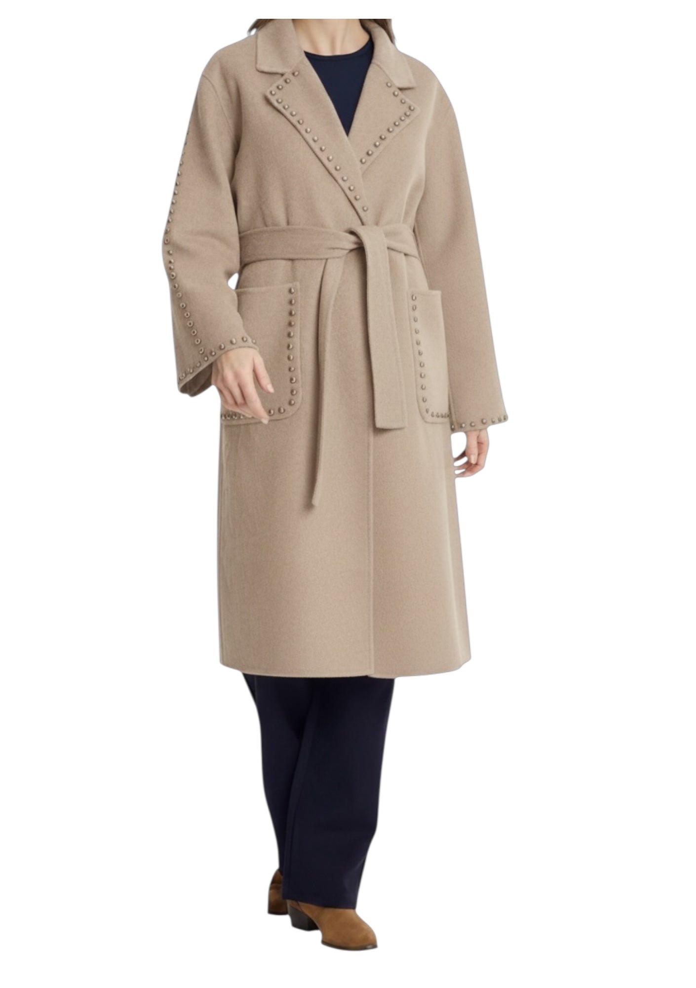Leo & Ugo Belted Wrap Coat