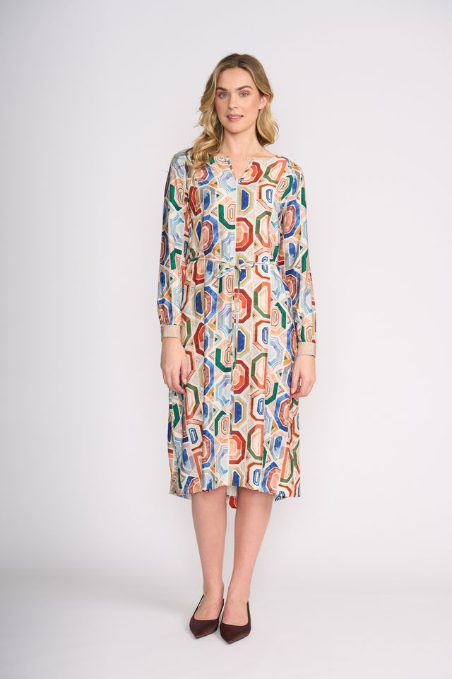 FOIL Razzle Dazzle Geo Dress