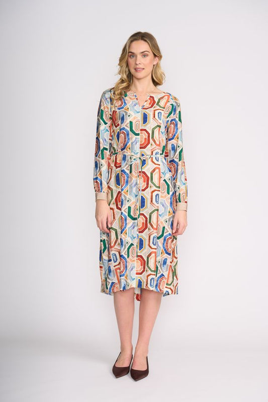 FOIL Razzle Dazzle Geo Dress