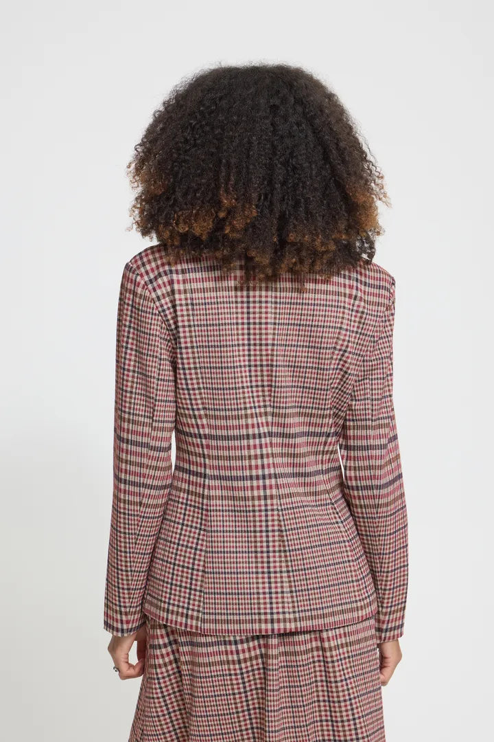 ICHI Kate Check Blazer