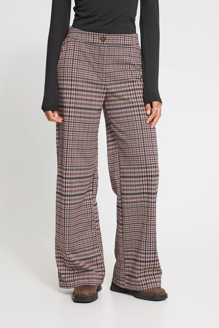 ICHI Kate Check Trouser