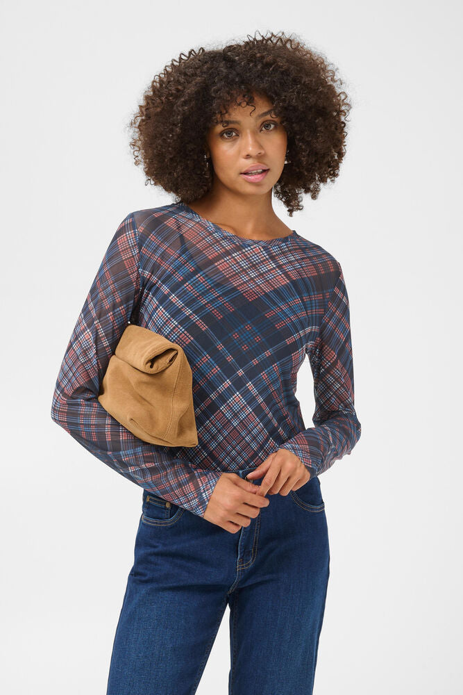 Culture Ashley Check Top