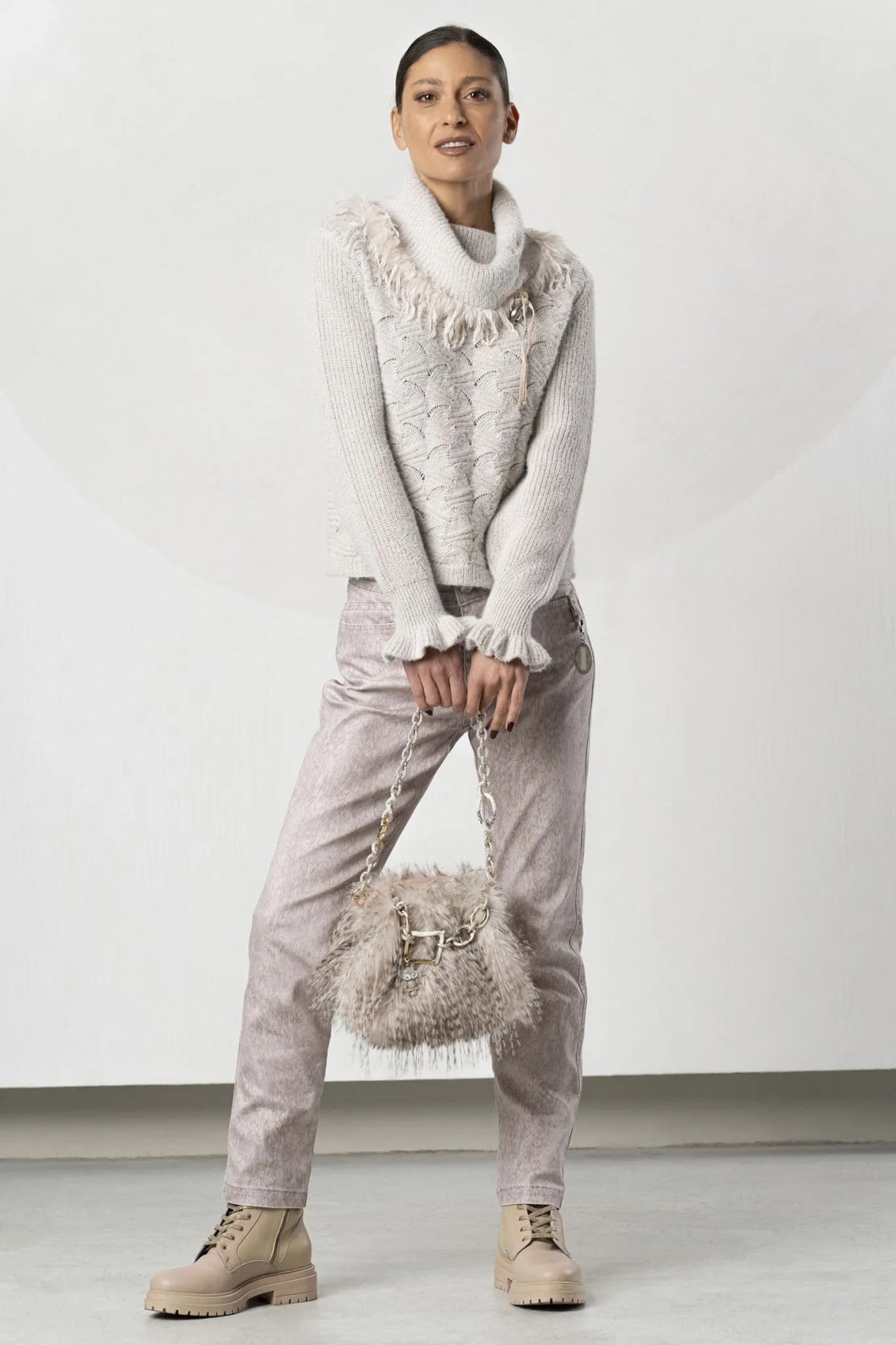 Elisa Cavaletti Designer Openwork Sweater